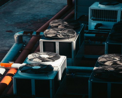 air conditioner filter during routine maintenance